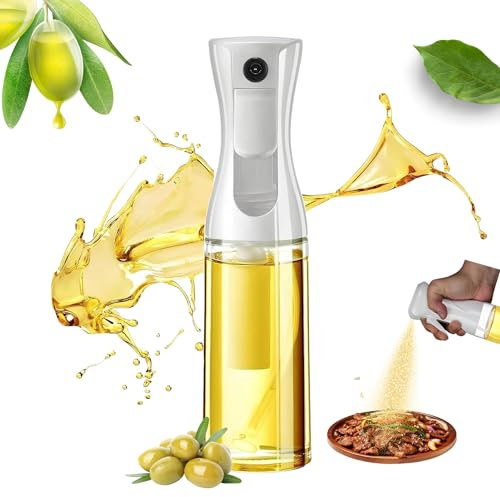 Highlifemaker 300ml Oil Spray Bottle for Kitchen Cooking, Oil Dispenser Bottle Spray Mist, Olive Oil spray Mister Refillable, Used for Making Salad