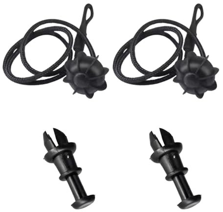 2pieces Car Parcel Shelf String Pack,Parcel Shelf String Car Rear parcel shelf Cords with 2 Pcs Clips Universal Accessories Fit,Interior Rear parcel shelf string,Suitable for Most Cars.