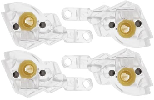 Low Profile Wand Tilter Mechanism | Blinds Parts Repair Kit 4x Horizontal Replacement Wand - Window Tilt Mechanism Low Profile for Wood Headrail