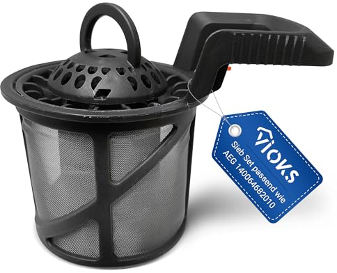 VIOKS Juego de filtros de repuesto para AEG Elеctrolux Juno 807547226/9 8075472269 807547226 140064682010 colador con asa/colador grueso + colador fino para lavavajillas – Filtro de lavavajillas