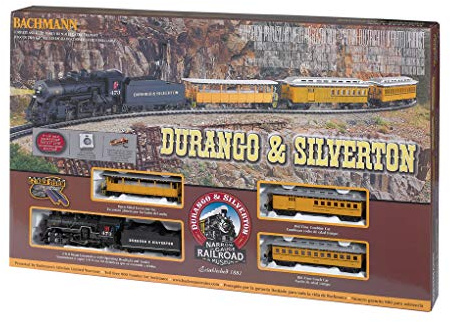 Bachmann Trains - Durango & Silverton Ready To Run Electric Train Set - HO Scale, Yellow