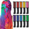 10 Color Temporary Bright Hair Chalk Set, Kalolary Metallic Glitter Hair Chalks Birthday Girls Gift, Hair Chalk Comb Set Washable Color for Kids Hair Dyeing Party, Cosplay, Halloween, Christmas