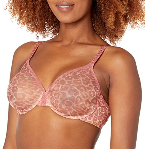 Gossard Women's Sheer Moulded Bra, Pink (Blush Print), 30B
