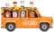 The Orange Gin Explorer Jeep Gift Box includes 4 flavoured 5cl Gins - Novelty Gift Set by Blue Tree Gifts