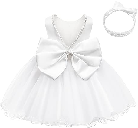 LZH Baby Girl Dresses, Flower Girl Toddler Dress Baby Flower Girl Dress,Baptism Dresses for Baby Girls Birthday Dress