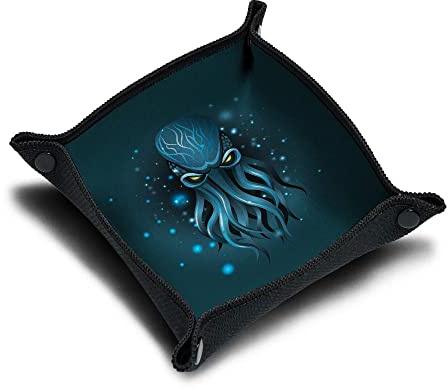 IMMERSION Piste de dés 21x21 cm - Plateau à dés Pliable Haute Qualité pour Jeu de Société - l'accessoire Parfait pour Vos Jeux - idéal pour Le Transport - incassable - imprimé en France (Cthulhu)