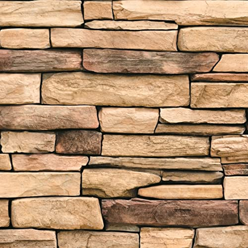 Deccart - 3D Wandpaneele Deckenplatten Deckenverkleidung Paneele PVC Wandverkleidung Wall Deko Panel Wand Panels Wandplatten Küche, Schlafzimmer, Küchenrückwand | Natural St. Slate | 6 Stück