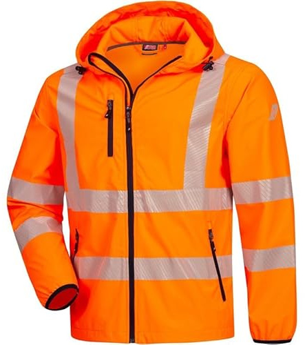 Nitras Warnschutz Windbreaker MOTION TEX VIZ, orange, Größe XL
