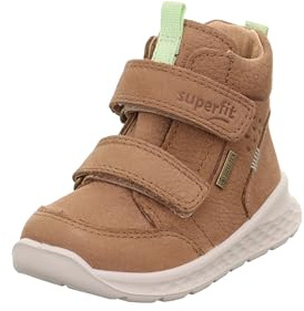 Superfit Breeze Leicht gefütterte Gore-Tex, Scarpe per Chi Inizia a Camminare, Braun/Hellgrün 3020, 25 EU Larga