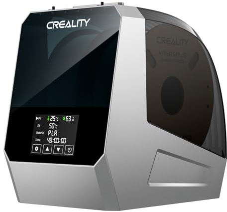 Creality officiel Séchoir à Filament Space PI Plus, 2 rouleaux imprimante 3D filament Dryer avec ventilateur intégré filament Store rack filament déshydrateur pour 1,75/2,85 mm, en un clic