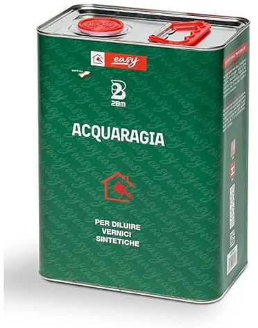 Acquaragia Mezcla de disolventes industriales base hidrocarburica | Pinturas nitro, sintéticas, oleosintéticas, antioxidantes y acabados de aceite | Línea Easy diluyente a base de aguarrás | Formato 5