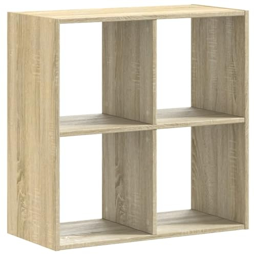 vidaXL Bibliothèque chêne Sonoma 68,5x32x68,5 cm Bois d'ingénierie, étagère, étagère à Livres, Support de Livre, Armoire de Rangement
