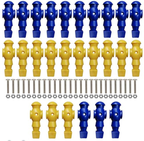 Generico Figure Da Calcio Da Tavolo 26x Figure Da Calcio | 2 Colori Da Calcios Da Tavolo | 9.84x7.87x3.54 INCHE Figures Statue Per La Di Calcios Dei Tavoli, Parti Di Sostituzione 'asta,