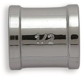 Manicotto pesante FF in ottone cromato (102658)