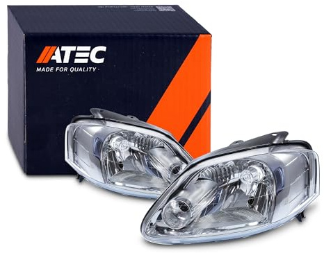 ATEC Germany 2x fari principali anteriori sinistro + destro, compatibile con VW FOX hatchback (5Z1, 5Z3, 5Z4)