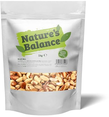 Natures Balance Whole Raw Brazil Nuts Vegan Approved 1kg