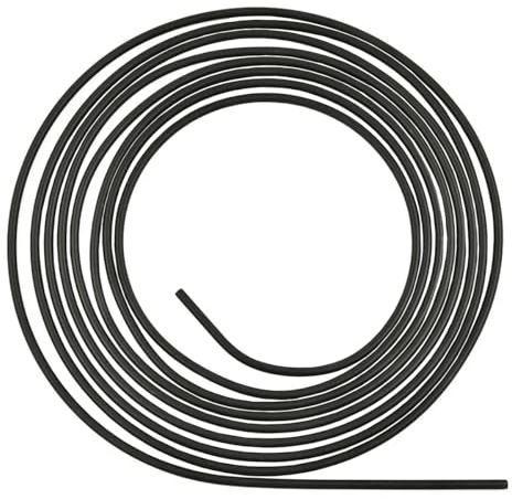 MOCNT 6,35mm Tubo Freno per Auto 1/4 Tubo del Freno Rivestito in PVF Kit di Linea Freno di Ricambio Auto Flessibile Tubi per Olio Carburante Tubi Freno in Acciaio 7,62 Metro