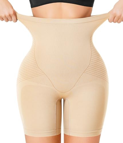 Bafully Culotte Gainante Femme Taille Haute Gaine Amincissante Invisible Panty Gaine Ventre Plat Culottes Sculptantes Shorty Anti Frottement Cuisse Minceur Shapewear