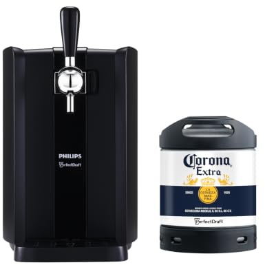PerfectDraft Black beer bundle with Corona 6L keg, Philips home dispenser.