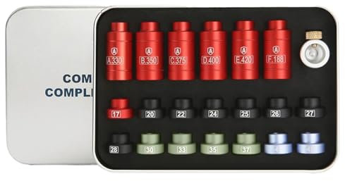 Kit de comparateur Headspace - Avec 14 inserts et 6 prises - Kit de comparateur Headspace - Pour recharger les balles