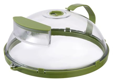Generico Copertura per Alimenti per microonde - Tappetino per microonde e paraspruzzi con Serbatoio d'Acqua | Coperchio paraspruzzi Traspirante, ventilato e Resistente al Calore per