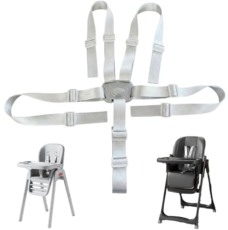NiceNaiils 1 Pcs Arnes Seguridad Silla Niño, Cinturón de Seguridad para Bebé, Arnés de Seguridad de 5 Puntos para Niños y Niños, Correa Segura para Silla, trona kinderkraft