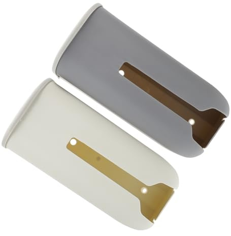BESPORTBLE Soportes para Bolsas de Plástico de Cocina 2piezas Diseño Práctico y Fuerte Adhesividad para Almacenamiento en Baños y Cocinas Color Blanco