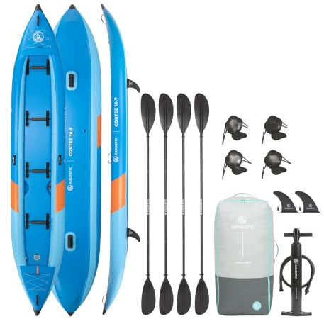AQUASTIC Cortez 16'9 Kayak hybride gonflable pour 4 personnes jusqu'à 340 kg