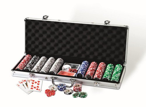 Nürnberger Spielkarten 500er PokerSet, Pokerkoffer, Pokerspiel-Set De Luxe