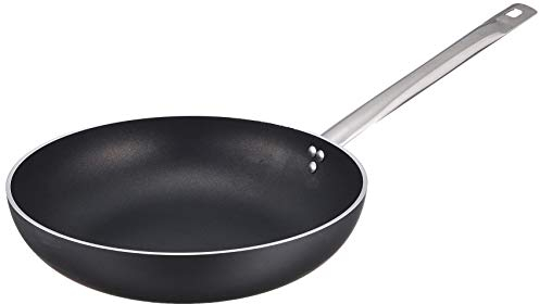 Ballarini Professionale 6002.32 Padella Svasata Alta da Induzione, Alluminio, Nero, 32 cm