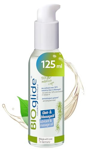 JOYDIVISION Original BIOglide 2-in 1 Massage & Gleitgel 125 ml I BIO Gleitmittel 100% natürlich & vegan I Frei von Parabenen und und synthetischen Duftstoffen