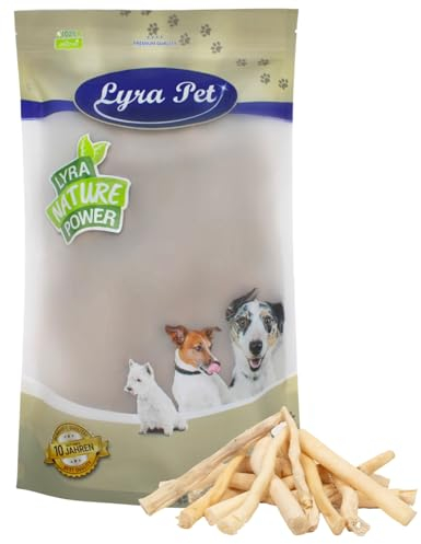 Lyra Pet® 5 kg Ochsenschwanz weiß | Naturbelassener Kausnack zahnpflegend | Proteinhaltiges Leckerli für alle Hunde | Gut verträglicher & nährstoffreicher Kauartikel | Schonend getrocknet