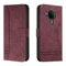QIWEIQING Kompatibel mit Handyhülle für Nokia 5.4 Hülle, Handy Nokia 3.4 / Nokia 5.4 Hülle, Leder Flip Etui Handytasche Schutzhülle für Nokia 3.4 / Nokia 5.4 Case Red Wine HX