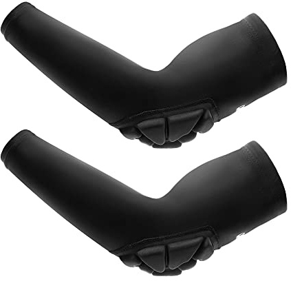 Coderas Futbol Manga Baloncesto Ligero Flexible Cómodo Coderas Deportivas 1 Par Proteccion Codo Jóvenes Mangas de Brazo Adultos Coderas para Voleibol Balonmano Manga Compresion Brazo M