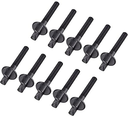 DMiotech 10 Paquet M6x30mm Pouce Vis 40mm Tige Main Entraînement Pelle Nylon Vis Métrique Fil pour RC Modèle RC Avion