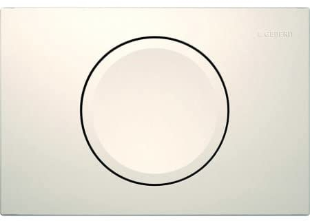 Geberit Betätigungsplatte Delta15 für Spül-Stopp-Spülung, 115.120.11.5, Farbe: Weiß