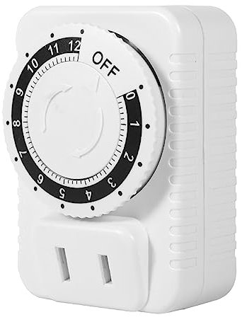 1 X 12 Heures Minuterie Mécanique électrique Prise Murale Interrupteur de Temps Compte à Rebours Numérique Prise 2 Broches Prise