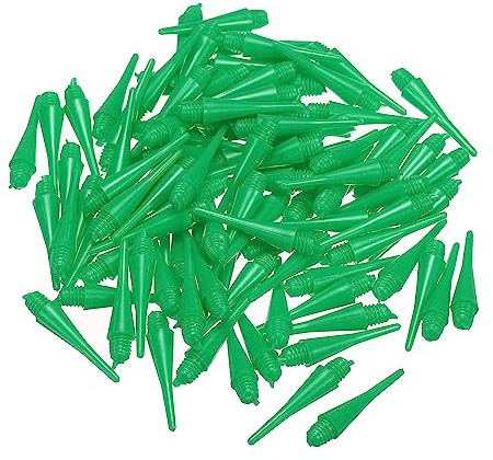 PATIKIL Plastique Flèche Pointes, 100 Paquet 2BA Fil Doux Flèche Pointes Plastique Pointe Doux Pointe, Vert