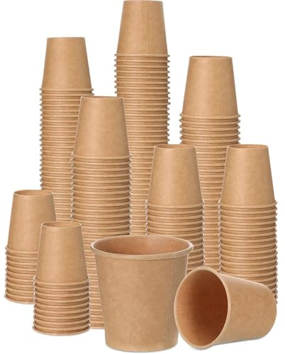 KUIZHEN 100 Stück Kraftpapierbecher, 100ml Kaffee Becher