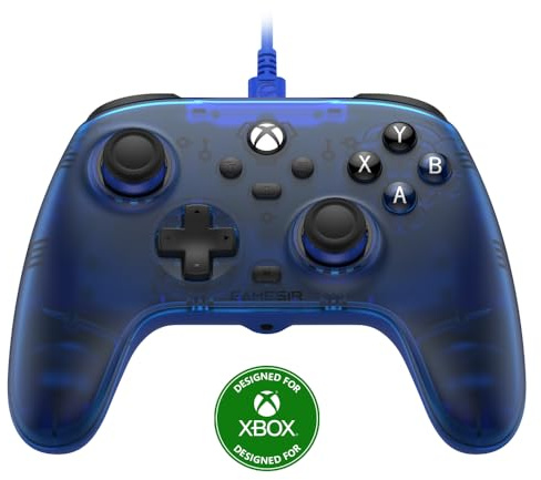 GameSir T7 Wired Controller für Xbox Series X|S, Xbox One & Windows 10/11, Plug and Play Gaming Gamepad mit Hall-Effekt Joysticks/Hall Trigger, 3.5mm Audio Jack - Blau