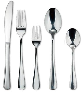 BERGNER PRAGA, 60 st bestick i rostfritt stål, inklusive 12 knivar, 12 skedar, 12 gafflar, 12 skedar, 12 dessertgafflar, perfekt för hela familjen, hållbar och elegant