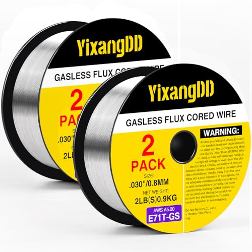 YixangDD 2 Pack 030 Flux Core Welding Wire, E71T-GS Mig Welding Wire