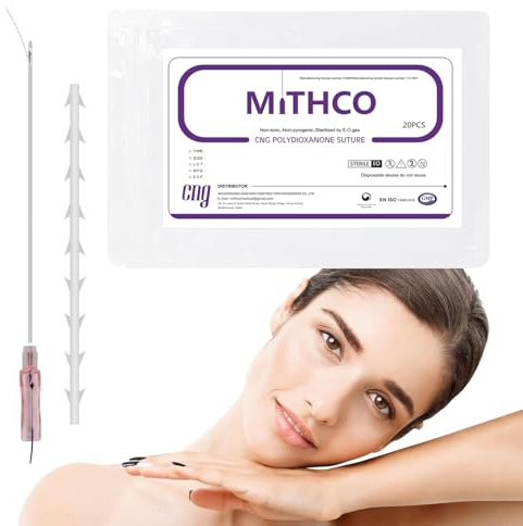 Mithco - Fili dentali PCL, 18 G100 m, PCL per lifting e tonificazione del corpo, 20 pezzi
