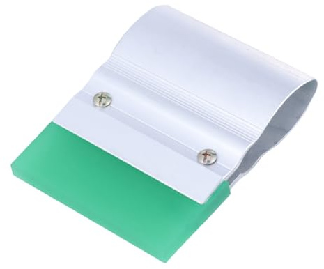 Gatuida Raschietto di Gomma Colore per Serigrafia Argento Lama Resistente e Impugnatura Confortevole Colore per Applicazioni su Lastre e Stampa Manuale