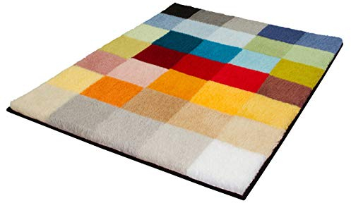 Kleine Wolke Cubetto Badteppich, Polyacryl, Mehrfarbig, 65 x 90 cm