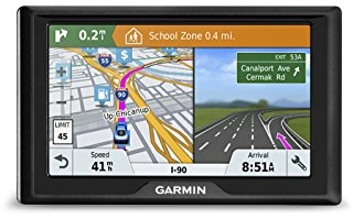 Garmin Navigatore GPS Drive 51 USA LMT-S con mappe a vita, traffico in tempo reale e parcheggio in diretta, avvisi conducente, accesso diretto, dati di TripAdvisor e Foursquare