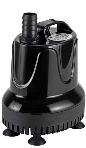 hygger Submersible Water Pump, 1500L/H 40W Ultra-Quiet Fountain Water Pump, Bottom Pumping Aquarium Pump with 48 Hours Anti Dry Burning, 2.2m High Lift and 3 Nozzles for Fish Tank Pond Pool Garden