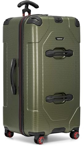 Traveler's Choice Maxporter II Hartschalen-Koffer aus Polycarbonat mit Spinnrollen, Dunkelgrün, 30 Trunk Luggage, Maxporter II Hartschalen-Koffer aus Polycarbonat mit Spinnrollen