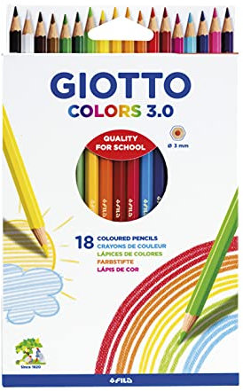 Giotto Colors 3.0 Lápices de Colores, Estuche 18 Uds.