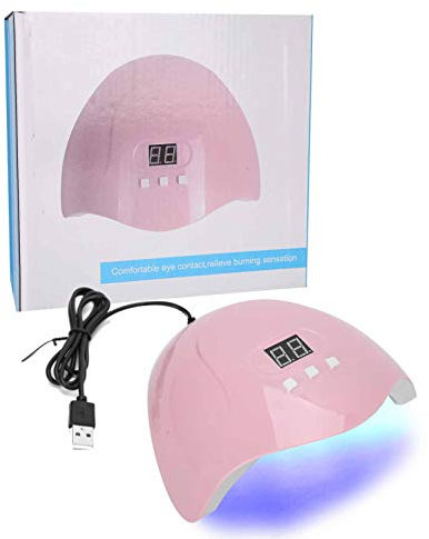 YUYTE Lámpara Secador de Uñas, 54w Secador de esmalte de uñas en gel 54W LED UV Nail Art Curing Light Manicure Light Machine Tool para Manicura Pedicure Nail Art en el Hogar y el Salón
